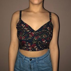 floral crop top